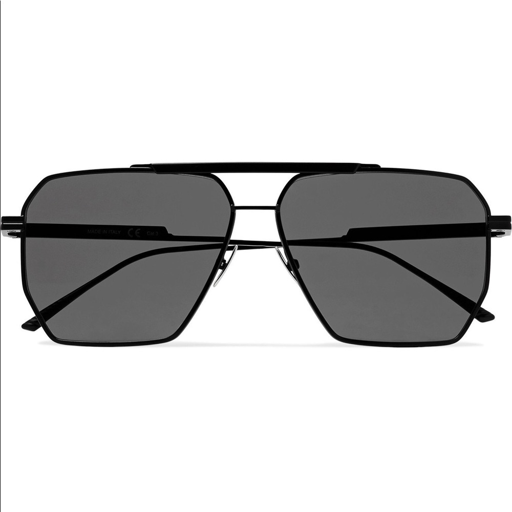 Bottega Veneta Classic Aviator Sunglasses Black